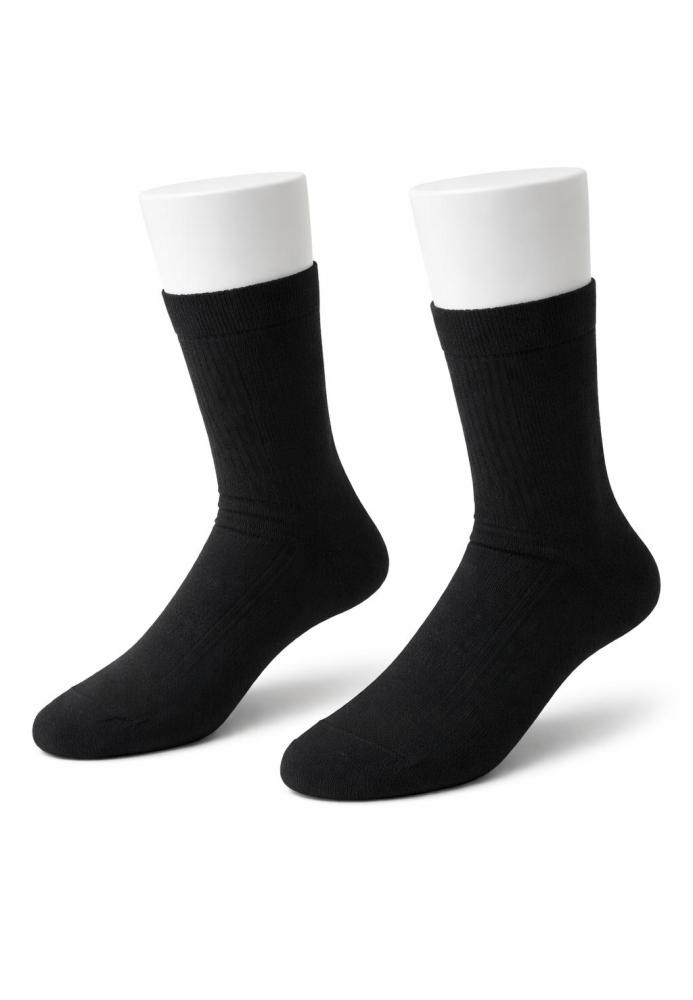 Sosete Bărbați ,Inalte,Interior Flausat,Culoare Negru ,En-gros